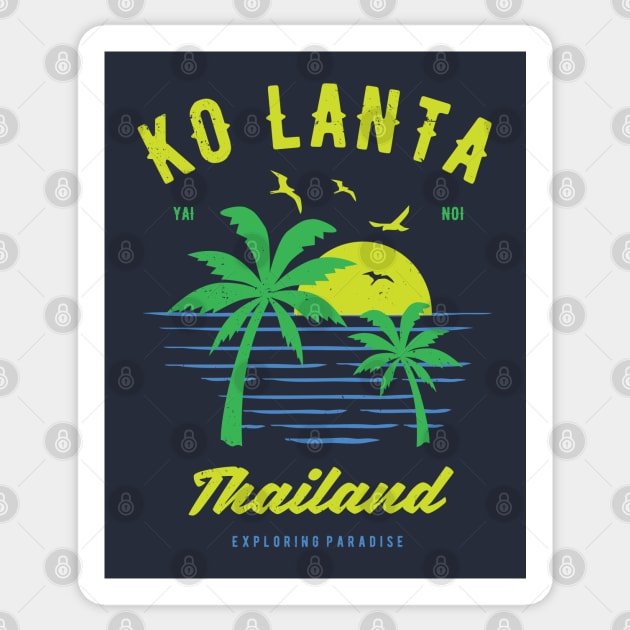 Ko Lanta Thailand Souvenir & Thai Gift Idea Sticker by shirtonaut